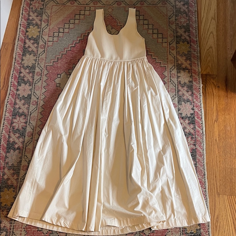 Sofie the Label Cream Sleeveless Midi Dress